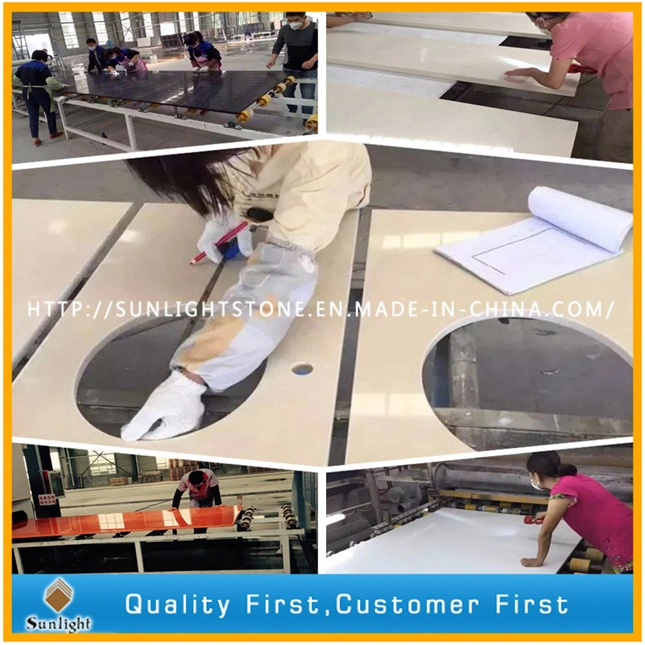 High Quality Pure Color/Sparkles Artificial Quartz Stone Slabs/Quartz Producer