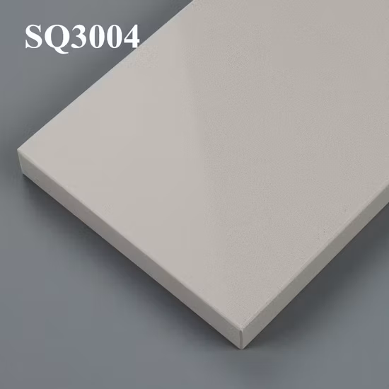 Grey Quartz Countertop Pure Color Quartz Stone Slab for Worktop/Table/Bathroom/Island in China