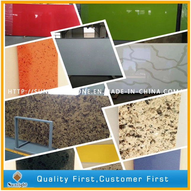 High Quality Pure Color/Sparkles Artificial Quartz Stone Slabs/Quartz Producer