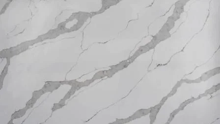 Dalle de pierre de quartz Calacatta avec veines naturelles